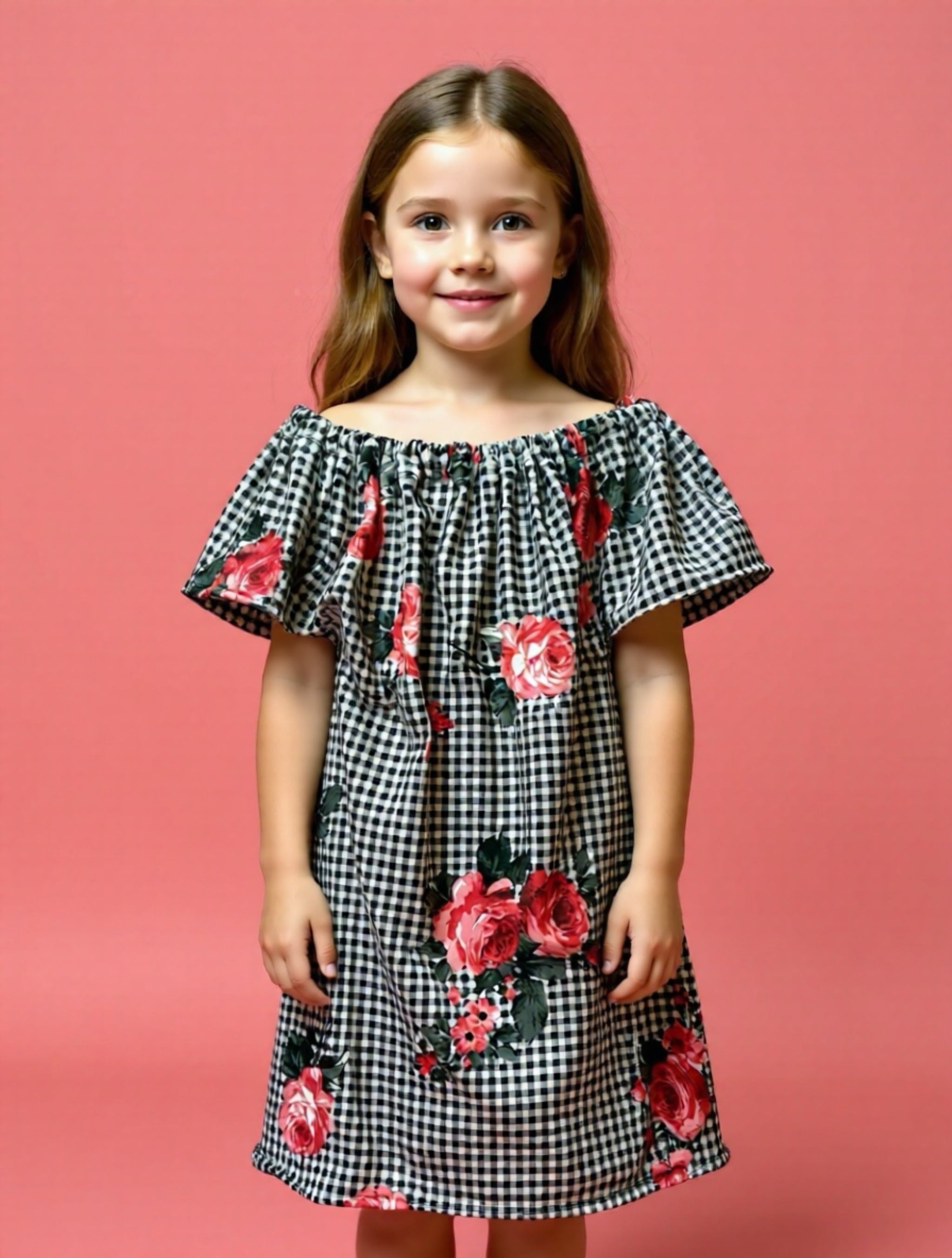 Gingham Rose Garden Dress