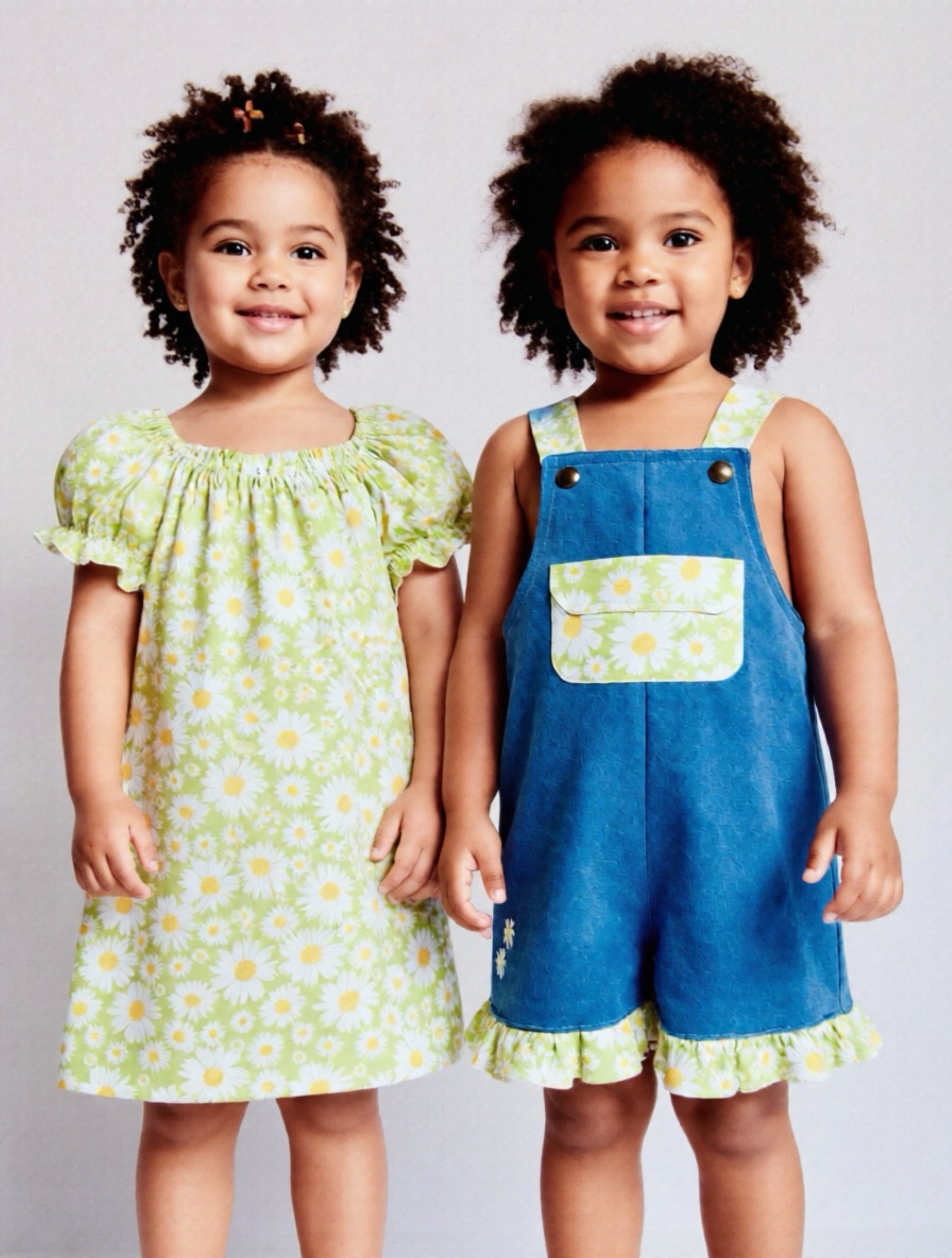 Daisy overall shorts and dress