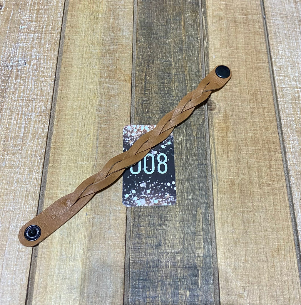 Leather Impossible Braid Bracelets