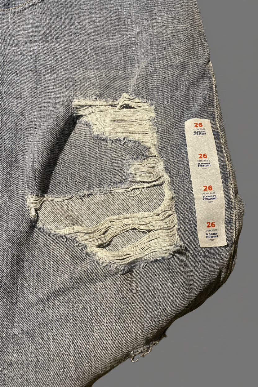 Old Navy High Rise Slouchy Straight Crop Jeans