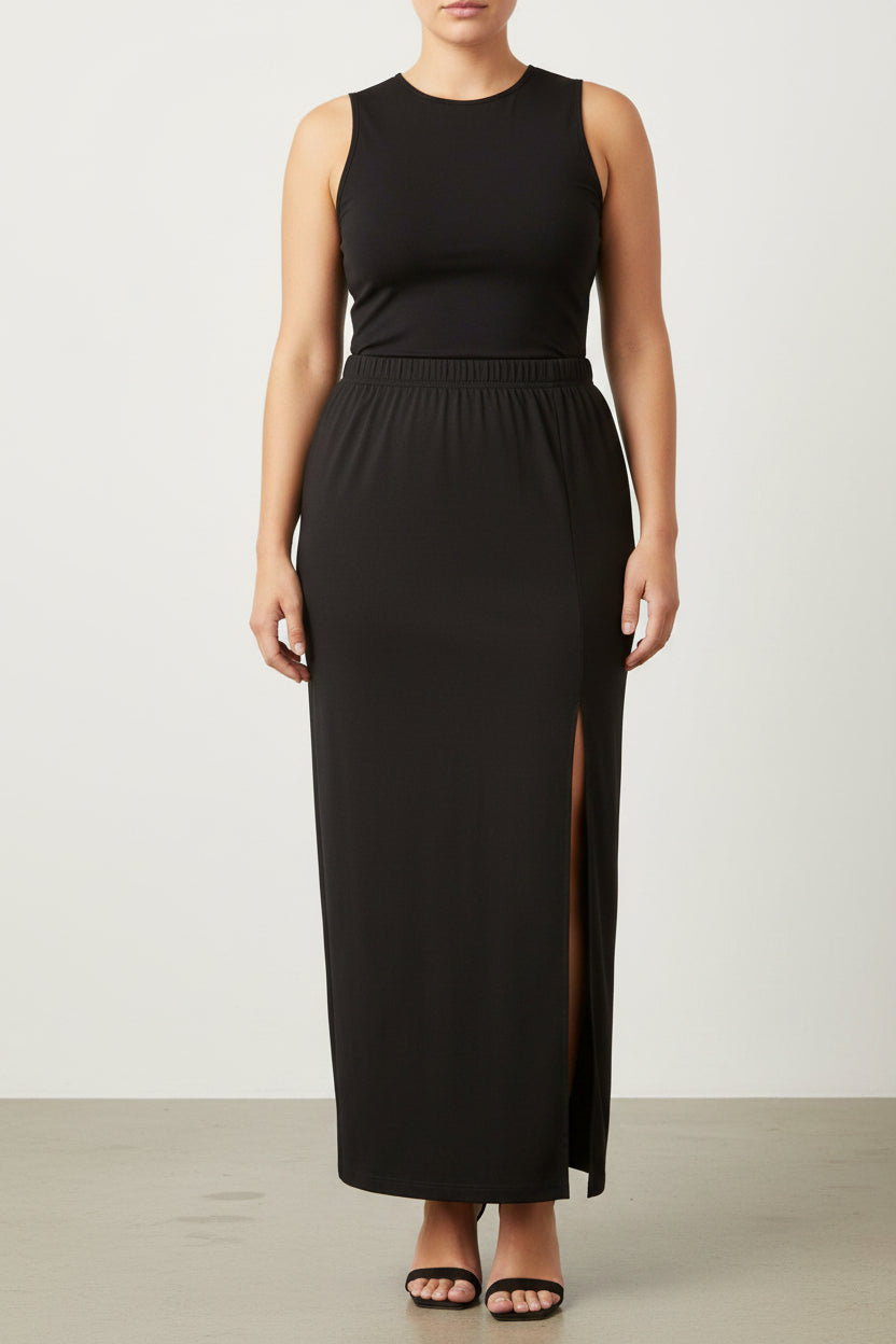 Bloom Chic Classic Black Skirt