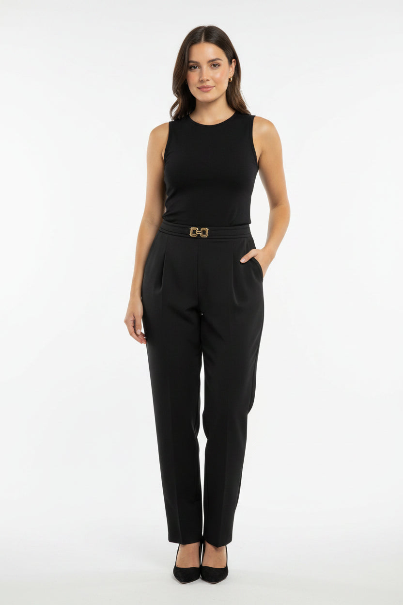 Bloom Chic Black Slacks