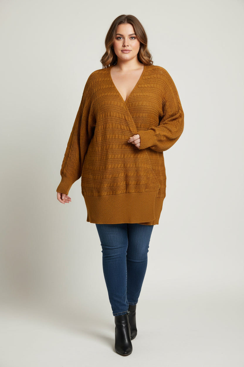 Bloom Chic Oversized Textured Sweater